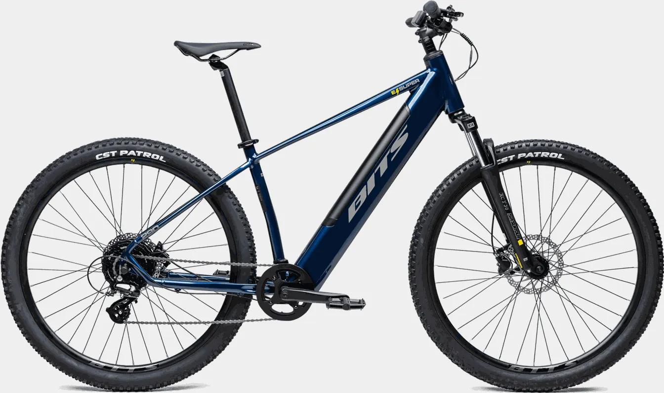 E-Super E-MTB, elektrisk terrengsykkel, unisex - Mørk blå