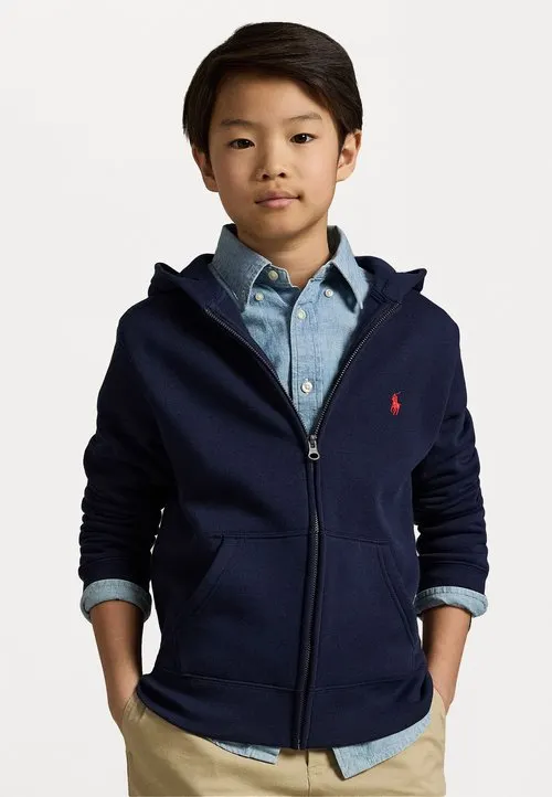 COTTON BLEND FLEECE HOODIE - Sweatjakke - cruise navy