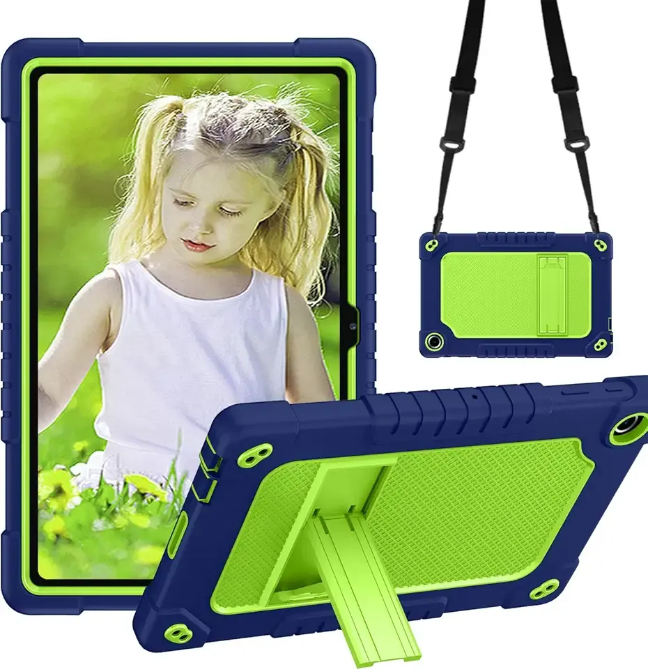 Kebiory for Walmart Onn 10.4 Tablet Pro 2023 (Model:100110603) Case,Shockproof Kids Friendly Rugged Hybrid Case(with Kickstand) for Walmart Onn 10.4" Tablet Pro 2023(Model:100110603) (Navy/Green)