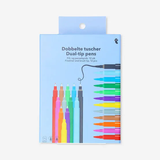 Dual-Tip penner - 12 stk
