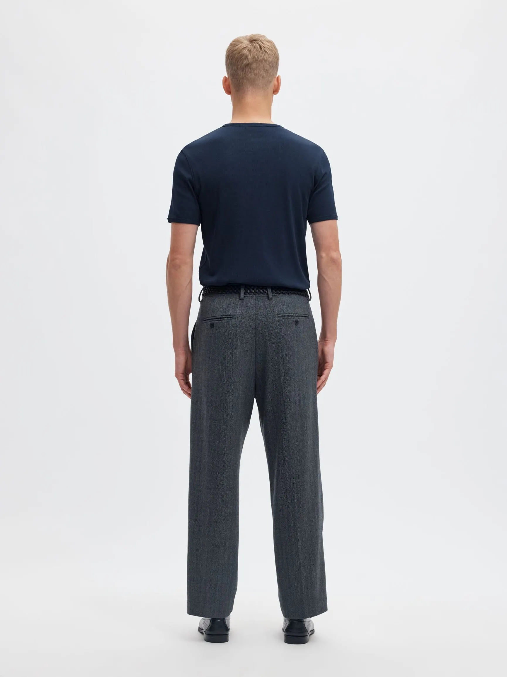 RIBBET SLIM FIT T-SKJORTE