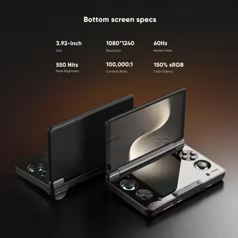 AYN Thor Dual OLED Clamshell Handheld 120Hz Snapdragon 8 Gen2 TCC Multitasking Active Cooling Android Gaming Console gift