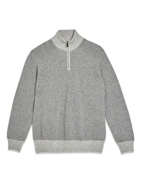 Ibro R Half Zip Sweater Grey
