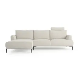 Brosa Como Motion Modular Sofa with Chaise (Seashell White, Left Chaise)