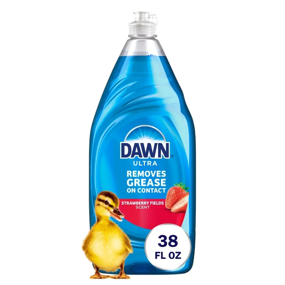 Dawn Ultra Dish Soap, Dishwashing Liquid, Strawberry Fields, 38oz