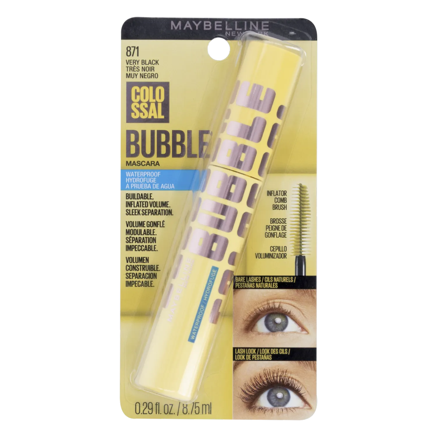 Mascara De Pestañas Colossal Bubble Aqua MAYBELLINE 10 Ml