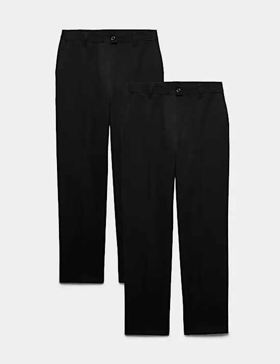 2er-Pack Regular Fit Hosen für Mädchen (2–18 J.)