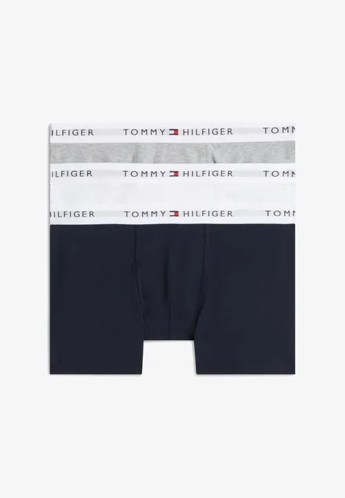 3 PACK TRUNK - SIGNATURE ESSENTIAL - Boksershorts - grey/white/navy blue