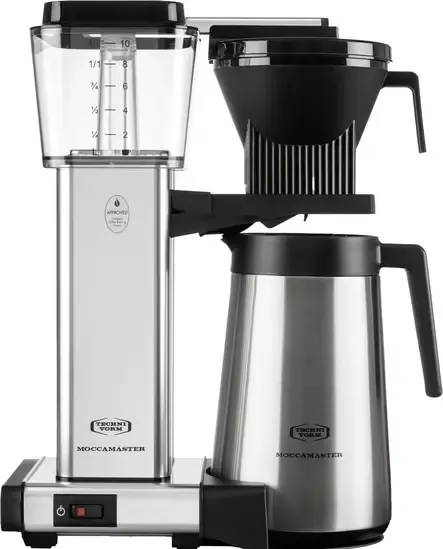 MOCCAMASTER AUTOMATIC THERMO KAHVINKEITIN POLISHED SILVER