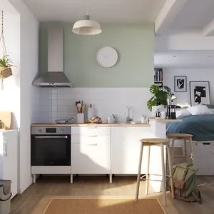 Cocina en kit Eleki blanca 3 módulos bajos L.180 x H.87 x P.58 cm