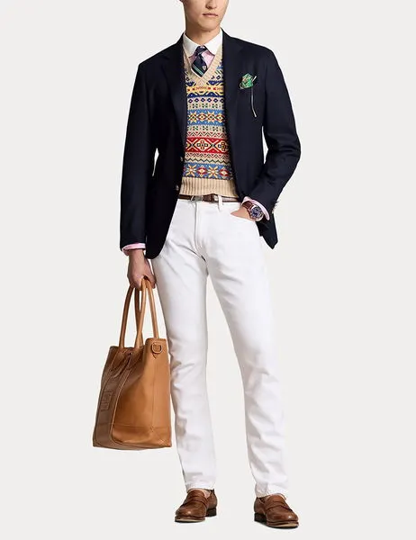 The Iconic Doeskin Two-Button Blazer Navy