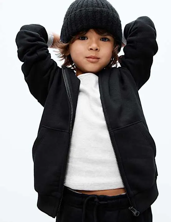 Rippstrick-Beanie für Kinder (0–13 J.)