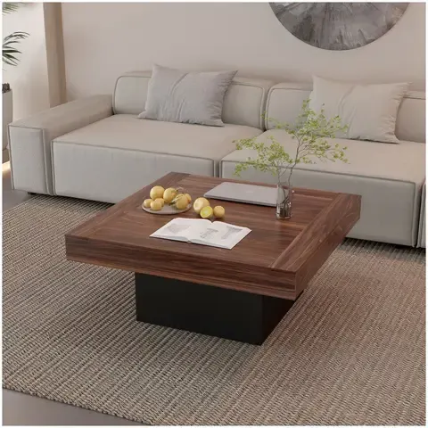 Mesa De Centro Minimalista Con Cubierta De Melamina 15 Mm