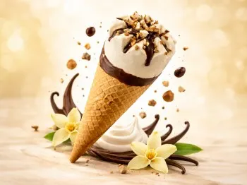 Vanilkové kornouty bez přidaného cukru