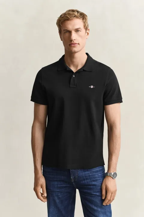 Klassisk piquéskjorte i regular fit