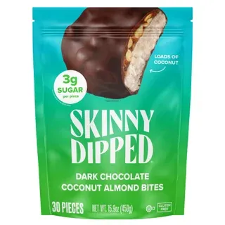 Skinny Dipped Dark Chocolate Coconut Almond Bites, 30-count