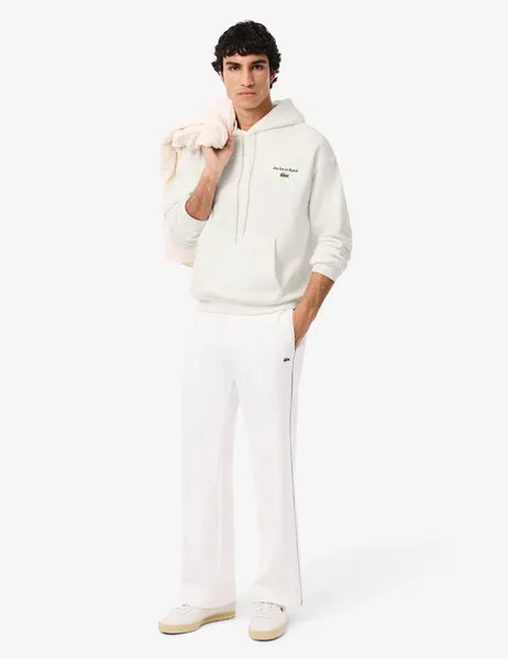 Multi Print Fleece Hoodie Flour