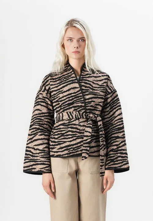 VMJANE REVERSIBLE ZEBRA PRINT - Lett jakke - black