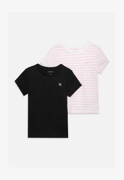 TEE 2 PACK - T-shirts med print - white/black