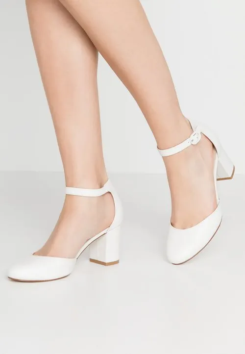 LEATHER - Klassiske pumps - white