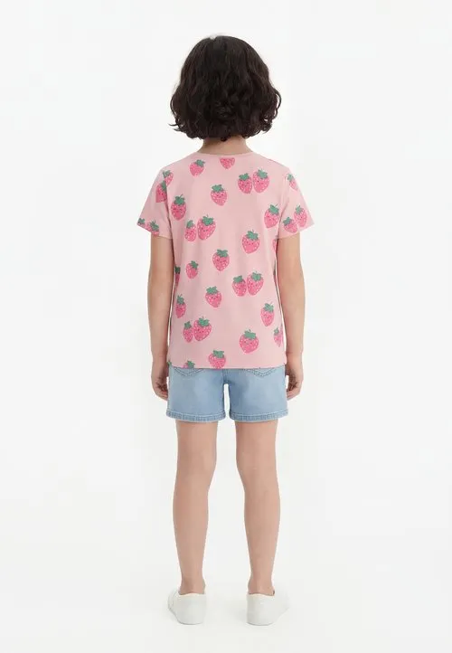STRAWBERRIES 2 PACK - T-shirts med print - light pink