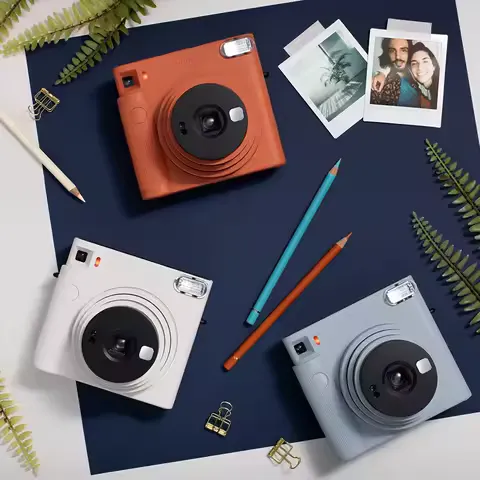 Original Fujifilm Instax Square SQ1 Instant Camera Minimalist Auto Exposure Selfie Mode Square Film Photo Cam Gift