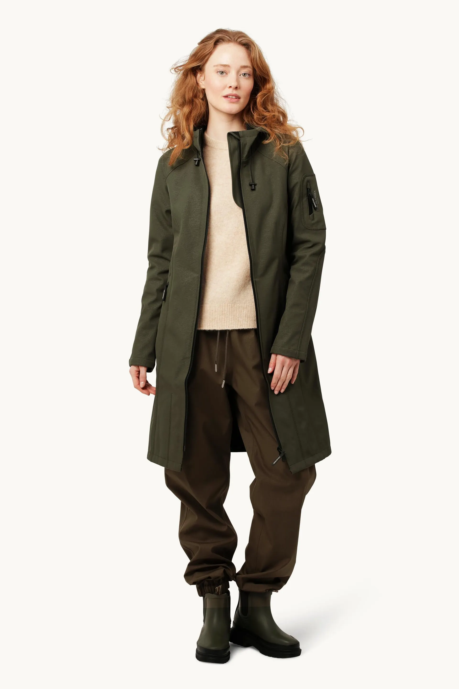 Long Softshell Raincoat