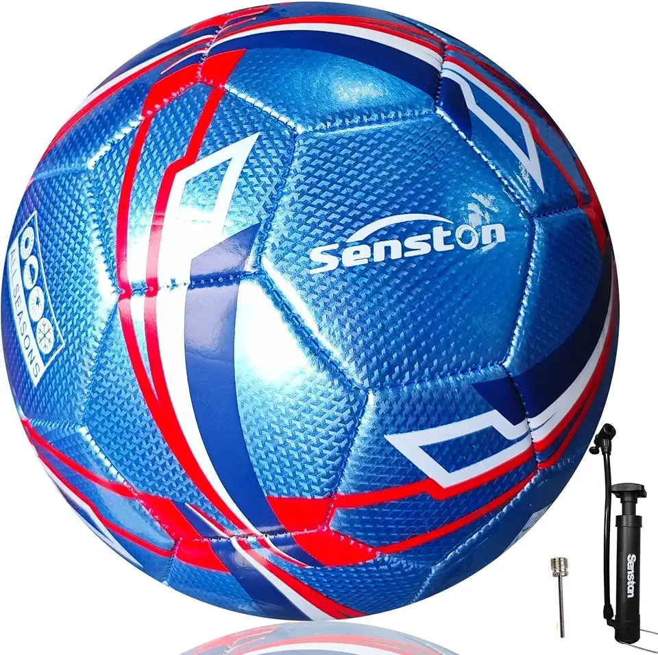 Senston Soccer Ball Size 3, 4, 5 with Pump for Kids and Adults