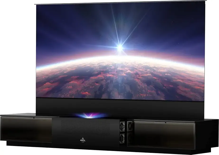 AWOL VISION 120” 4K 3D Vanish TV with Smart Cabinet VTV-120