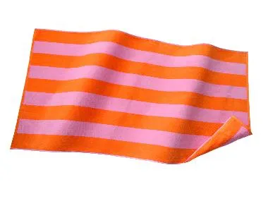 Toalla de playa 90 x 180 cm (naranja/rosa)