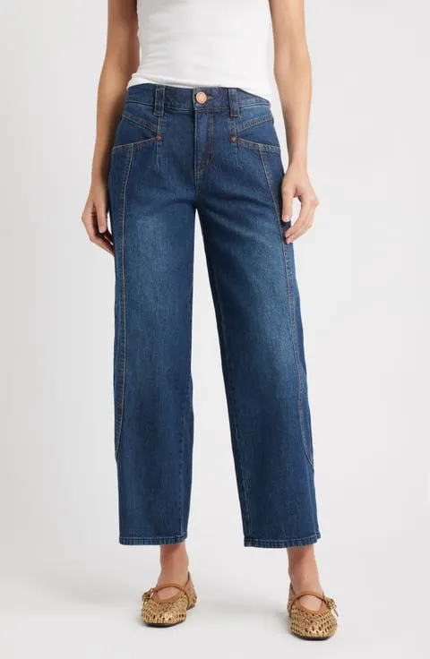 Wit & Wisdom High Waist Barely Barrel Jeans