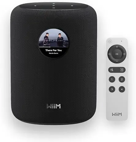 WiiM Sound Smart Speaker with Hi-Res Audio, WiFi and Touchscreen, Black