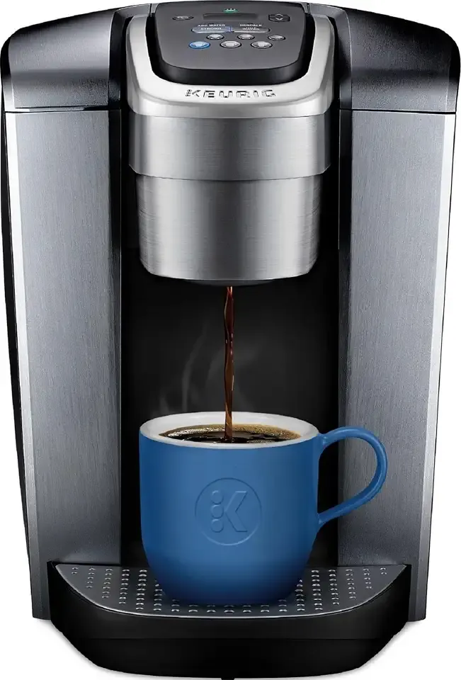 K-Elite Single Serve K-Cup Pod Coffee Maker, with Strength and Temperature Control, Iced Coffee Capability, 8 to 12oz Brew Size, Programmable, Brushed Silver