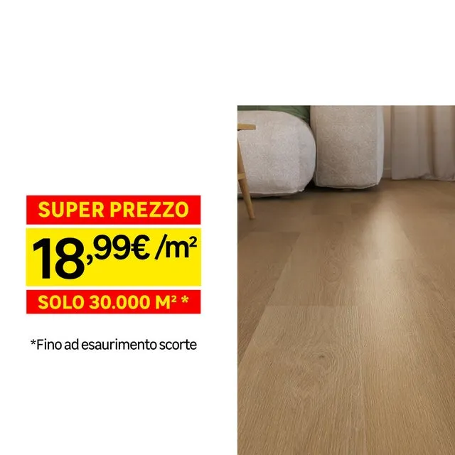 SPC effetto legno Sp 5 mm con sottopavimento integrato ARTENS Lissandra 1.76 m²