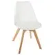 Chaise scandinave BAYA blanche - ATMOSPHERA