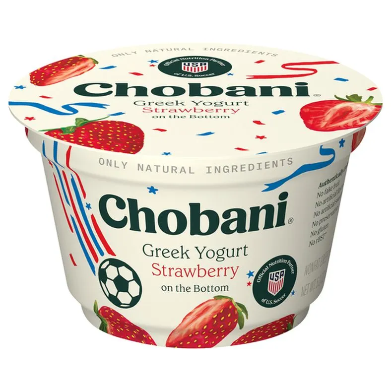 Chobani Nonfat Greek Strawberry on the Bottom Yogurt