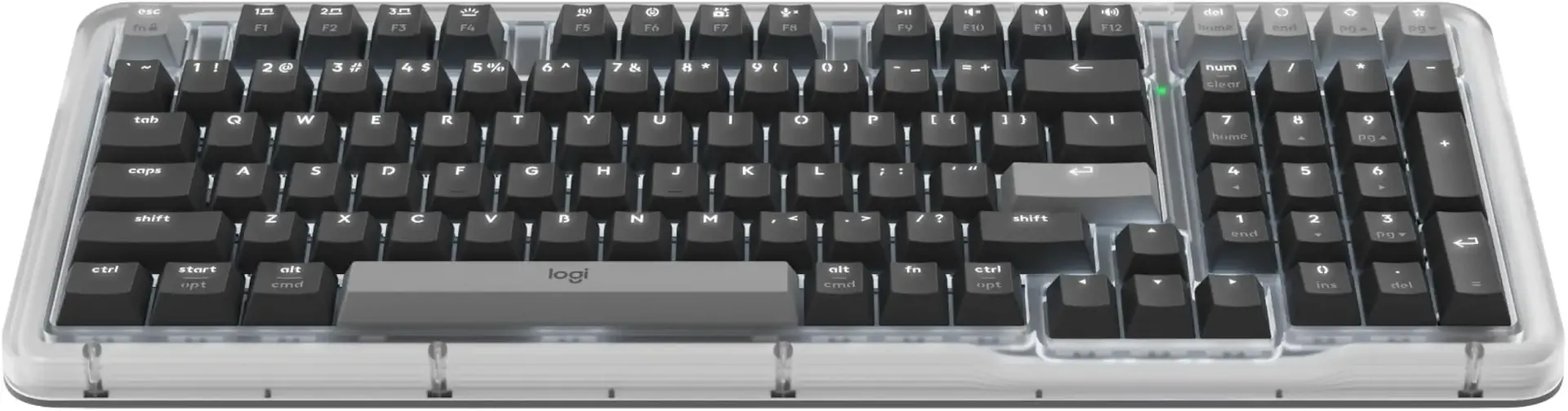 Alto Keys K98M Wireless Mechanical Gasket Keyboard - Graphite | Customizable, clicky, vibration absorbing gasket, white backlit keys, Bluetooth, USB-C charging, for PC, Mac, Laptops