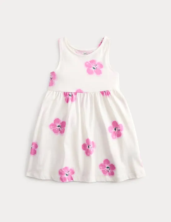 Pure Cotton Sleeveless Dress (2-8 Yrs)