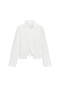 DOUBLE-BREASTED RAMIE JACKET