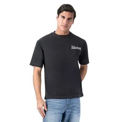 Playera Hummo Hombre Estampado Trasero Cuadricula De Ojos