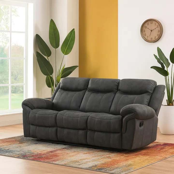 Tisma 41" Motion Reclining Sofa by Best Home - Gray