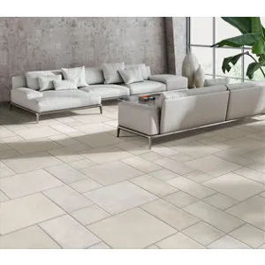 Carrelage sol intérieur grès cérame émaillé GARGANO ivoire Ep. 9 mm