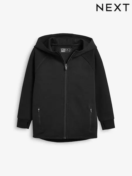 Khaki Green Tech Sportswear Zip Through Hoodie (3-16yrs)