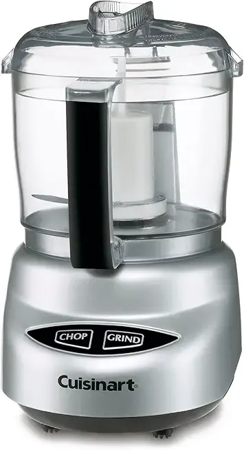 Cuisinart Mini-Prep Plus Food Processor, 24-Ounce Mini Food Processor to Chop Herbs, Vegetables, and Hard Cheese, 24-Ounce Work Bowl, Reversible Stainless Steel Blade, DLC-2ABC, Brushed Chrome
