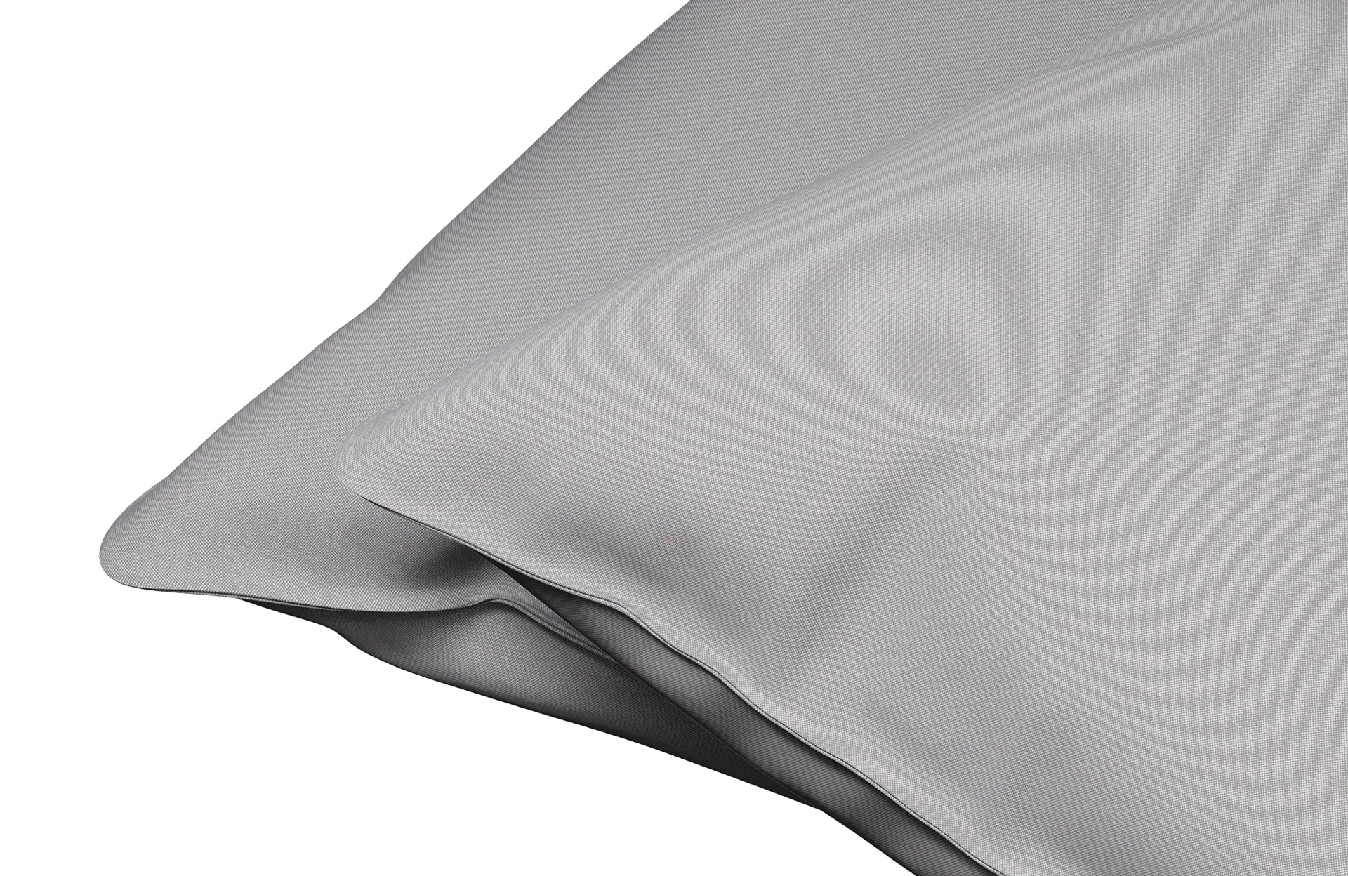 Dixxius Kussenslopen Excellent Percale Katoen Light Grey (set van 2)