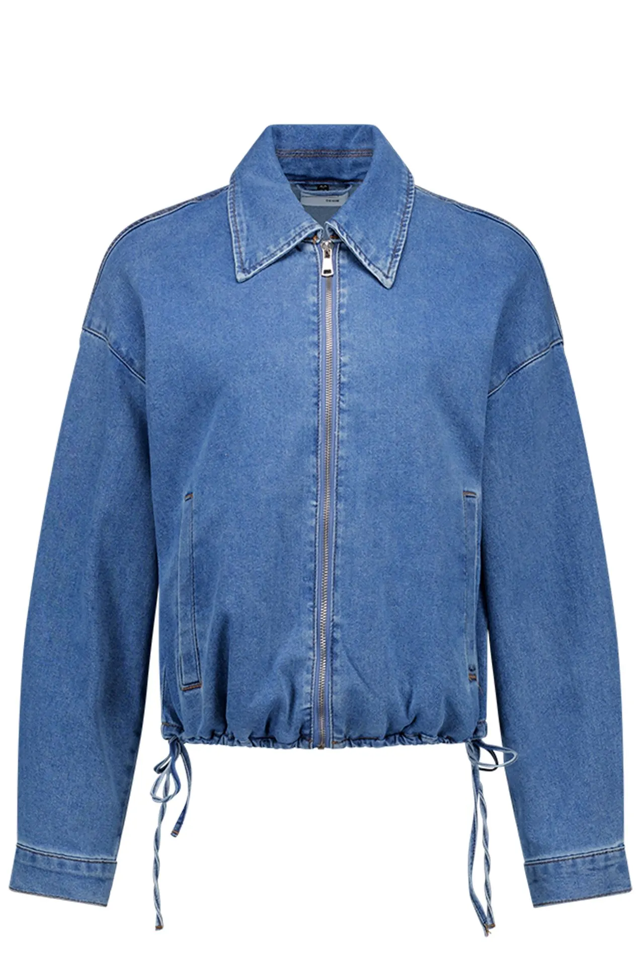Denim jasje met klassieke kraag