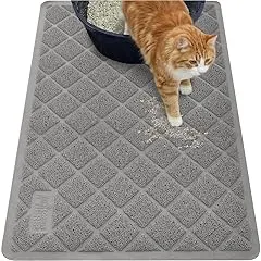 GORILLA GRIP Cat Litter Box Mat, 35x23…
