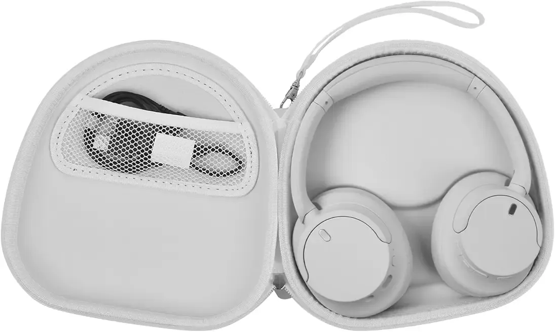 Headphone Case for Sony WH-CH720N WH-CH520 WH-1000XM4 for Soundcore Q20i Q20 Q30 for JBL Tune 720BT 510BT Noise Canceling Headphones, Wireless Headset Travel Bag (Box Only)(White)