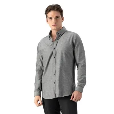 Camisa Hummo Hombre Botones Con Bordados