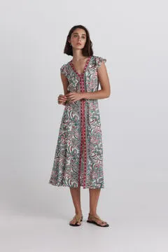 Vestido cenefa centro